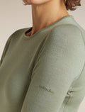 icebreaker Women's Merino 260 Oasis Long Sleeve Thermal Crewe Lichen Women - 6