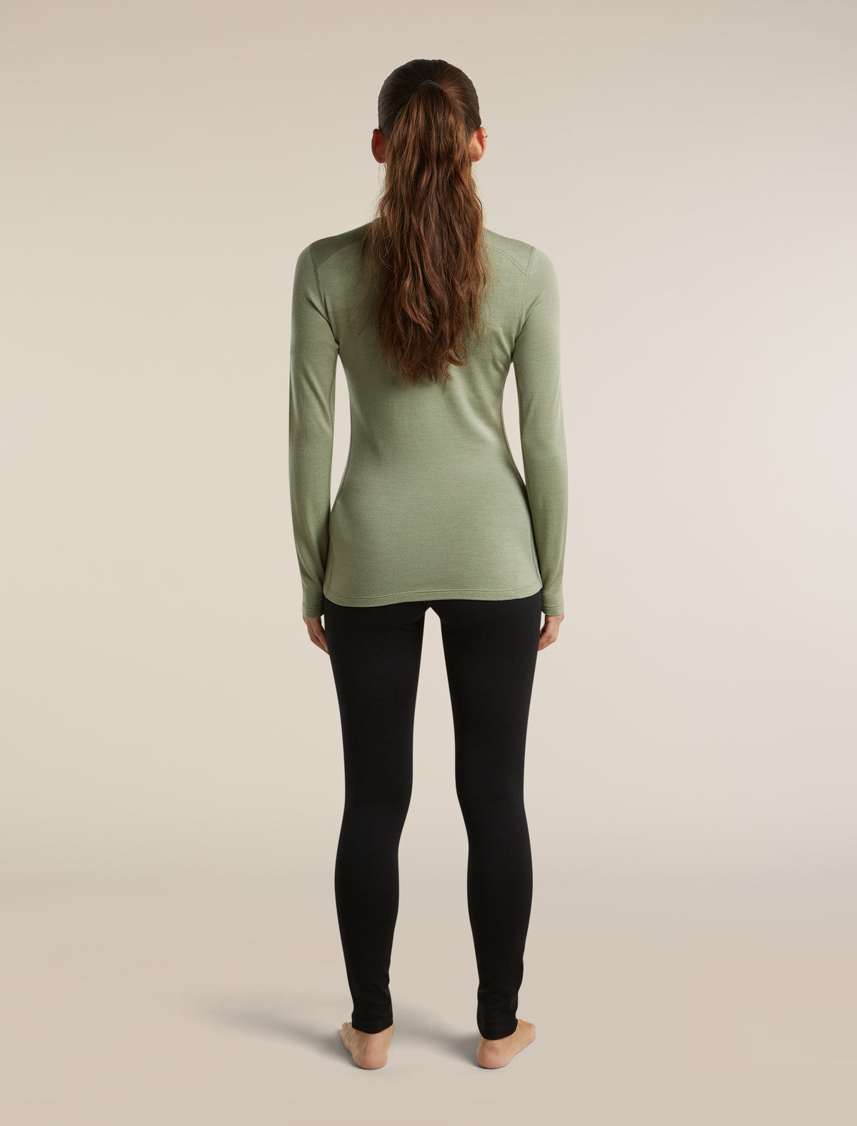 Women's Merino 260 Oasis Long Sleeve Thermal Crewe Lichen - 6