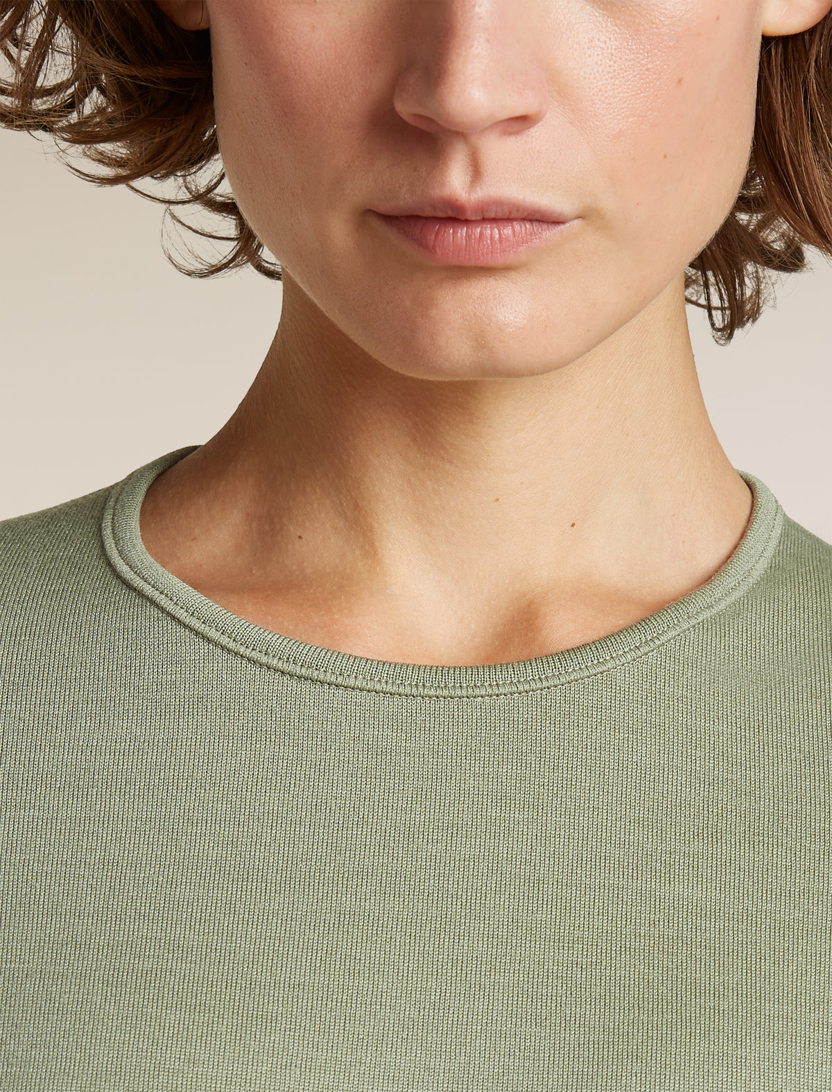 icebreaker Women's Merino 260 Oasis Long Sleeve Thermal Crewe Lichen Women - 8