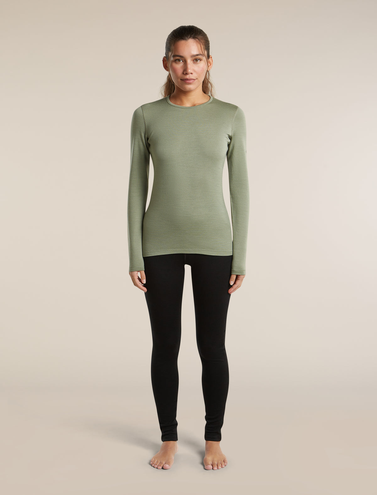 Women's Merino 260 Oasis Long Sleeve Thermal Crewe Lichen - 3