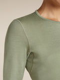 icebreaker Women's Merino 260 Oasis Long Sleeve Thermal Crewe Lichen Women - 9