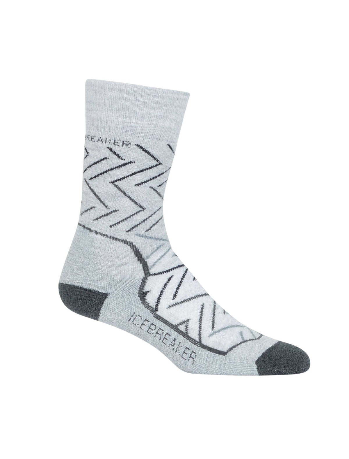Women's Hike+ Medium Crew Sunrise Blizzard Heather - 1