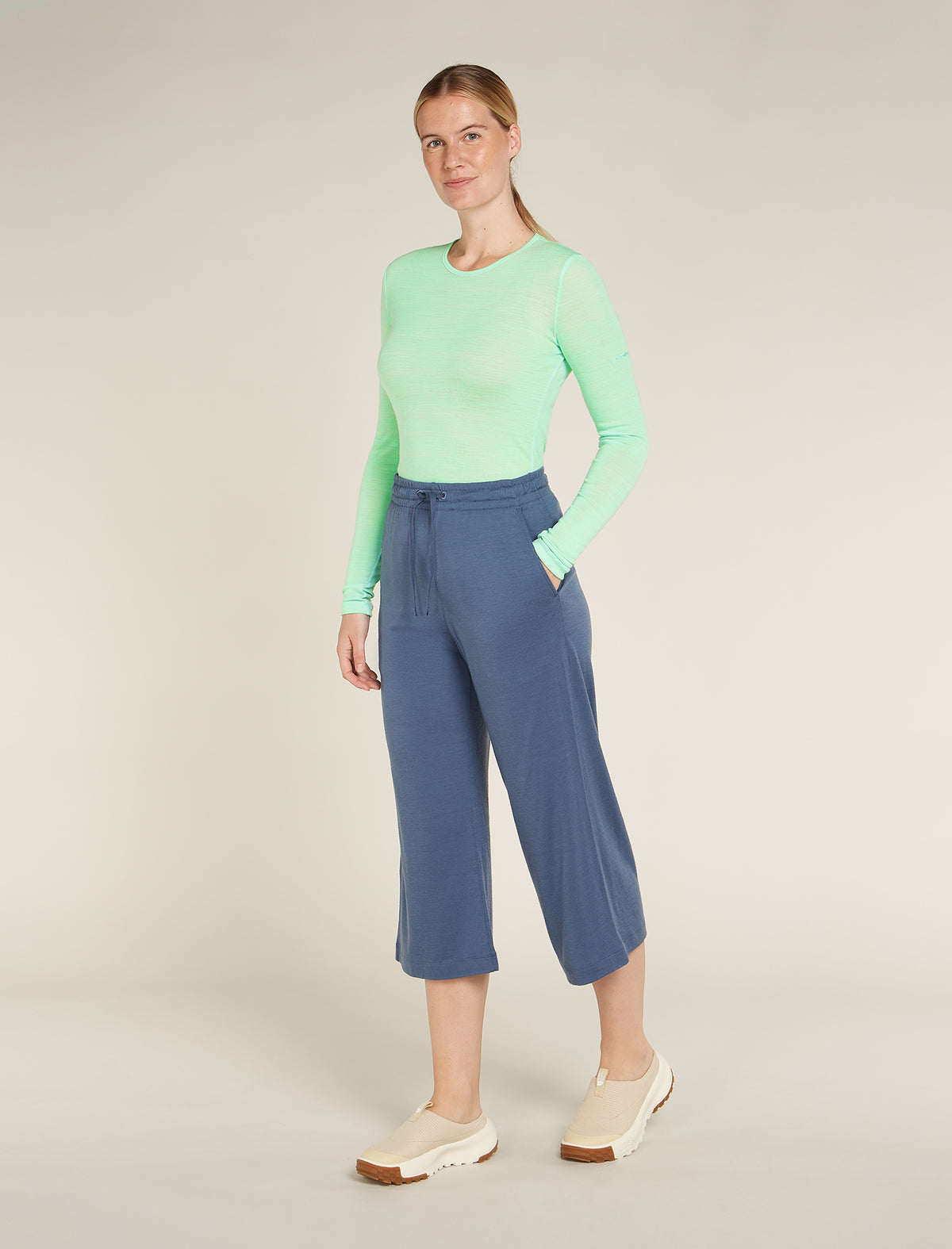 Women's Merino 175 Everyday Long Sleeve Crewe Thermal Top Glass - 5