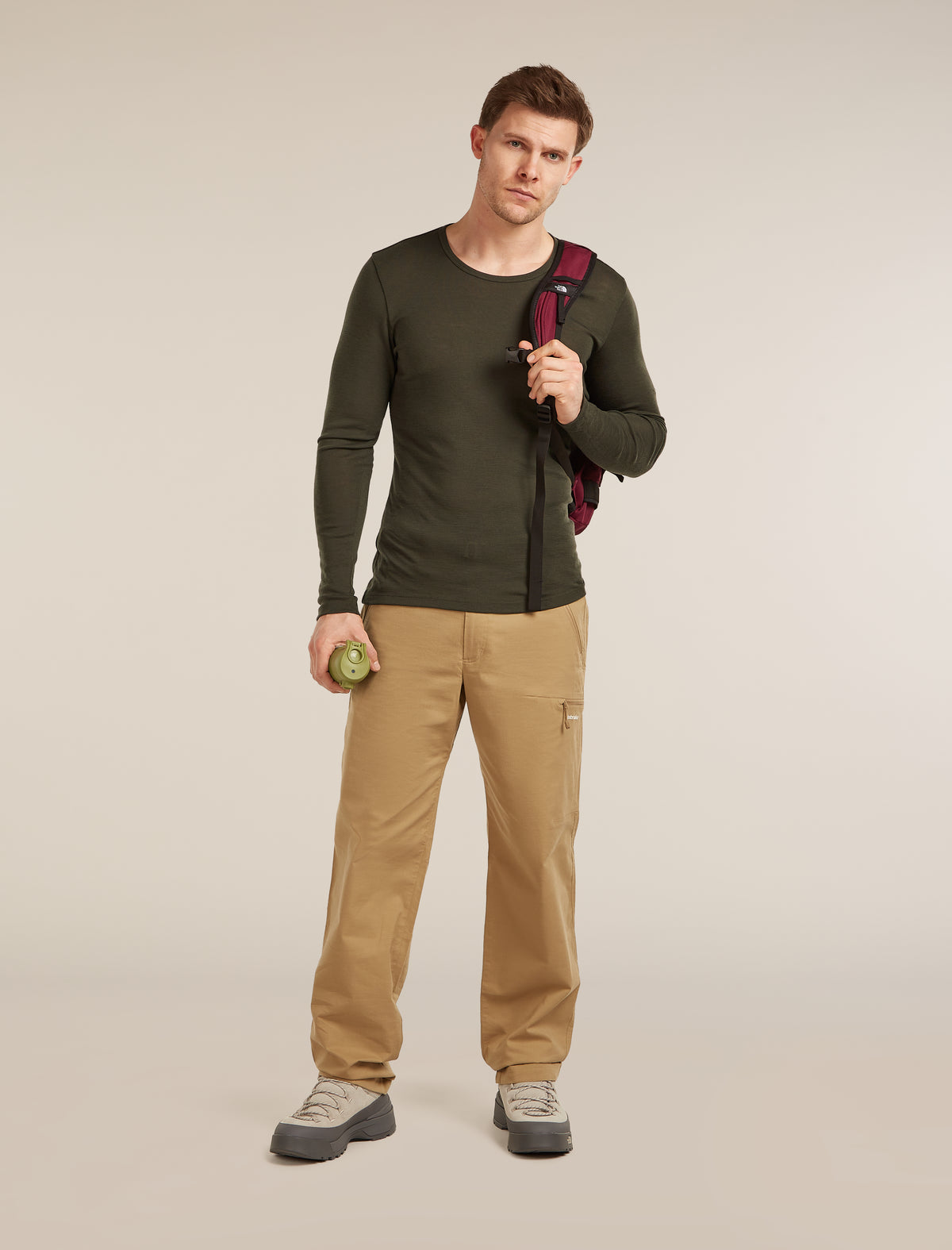 Men's Merino 175 Everyday Long Sleeve Crewe Dark Loden - 4
