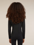 Kids’ Merino 200 Oasis Long Sleeve Crewe Thermal Top Black - 5