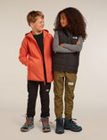 Kids’ Merino 200 Oasis Long Sleeve Crewe Thermal Top Black - 10