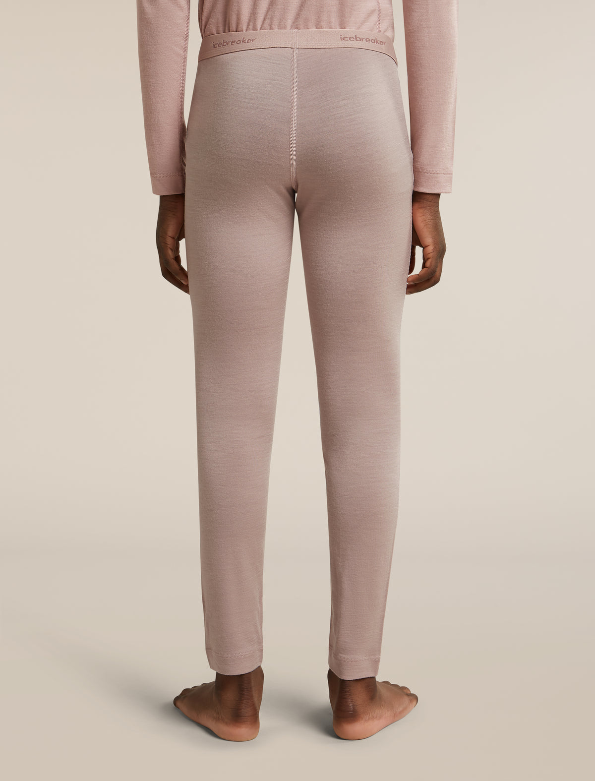 icebreaker Kids’ Merino 200 Oasis Thermal Leggings Pink quartz KIDS - 2