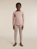 icebreaker Kids’ Merino 200 Oasis Thermal Leggings Pink quartz KIDS - 3