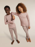 icebreaker Kids’ Merino 200 Oasis Thermal Leggings Pink quartz KIDS - 12