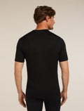 Men's Merino 200 Oasis Short Sleeve Crewe Thermal Top Black - 2