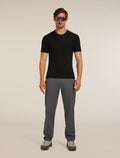 Men's Merino 200 Oasis Short Sleeve Crewe Thermal Top Black - 4