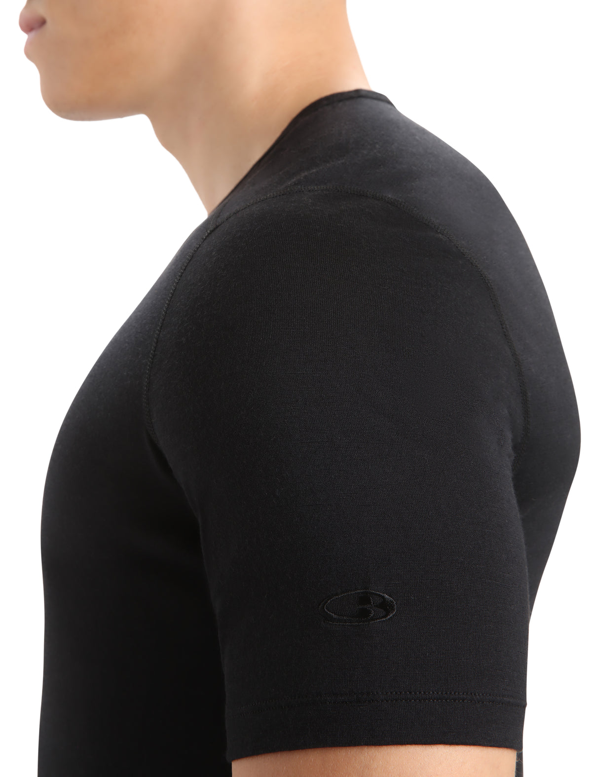 Men's Merino 200 Oasis Short Sleeve Crewe Thermal Top Black - 5