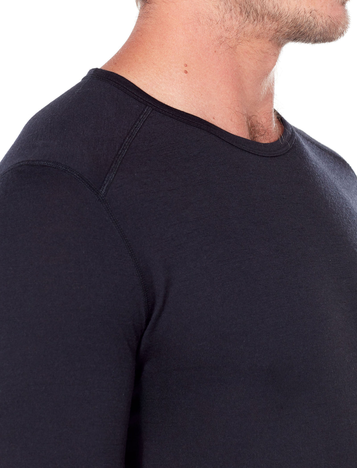 Men's Merino 200 Oasis Short Sleeve Crewe Thermal Top Black - 6