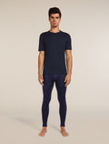 Men's Merino 200 Oasis Short Sleeve Crewe Thermal Top Midnight Navy - 3