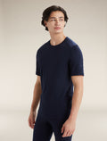 Men's Merino 200 Oasis Short Sleeve Crewe Thermal Top Midnight Navy - 5