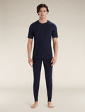 Men's Merino 200 Oasis Short Sleeve Crewe Thermal Top Midnight Navy - 7