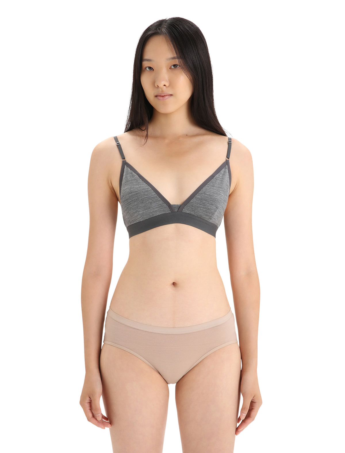 Women's Merino 150 Siren Bra Twister Heather/Sea Blue - 1