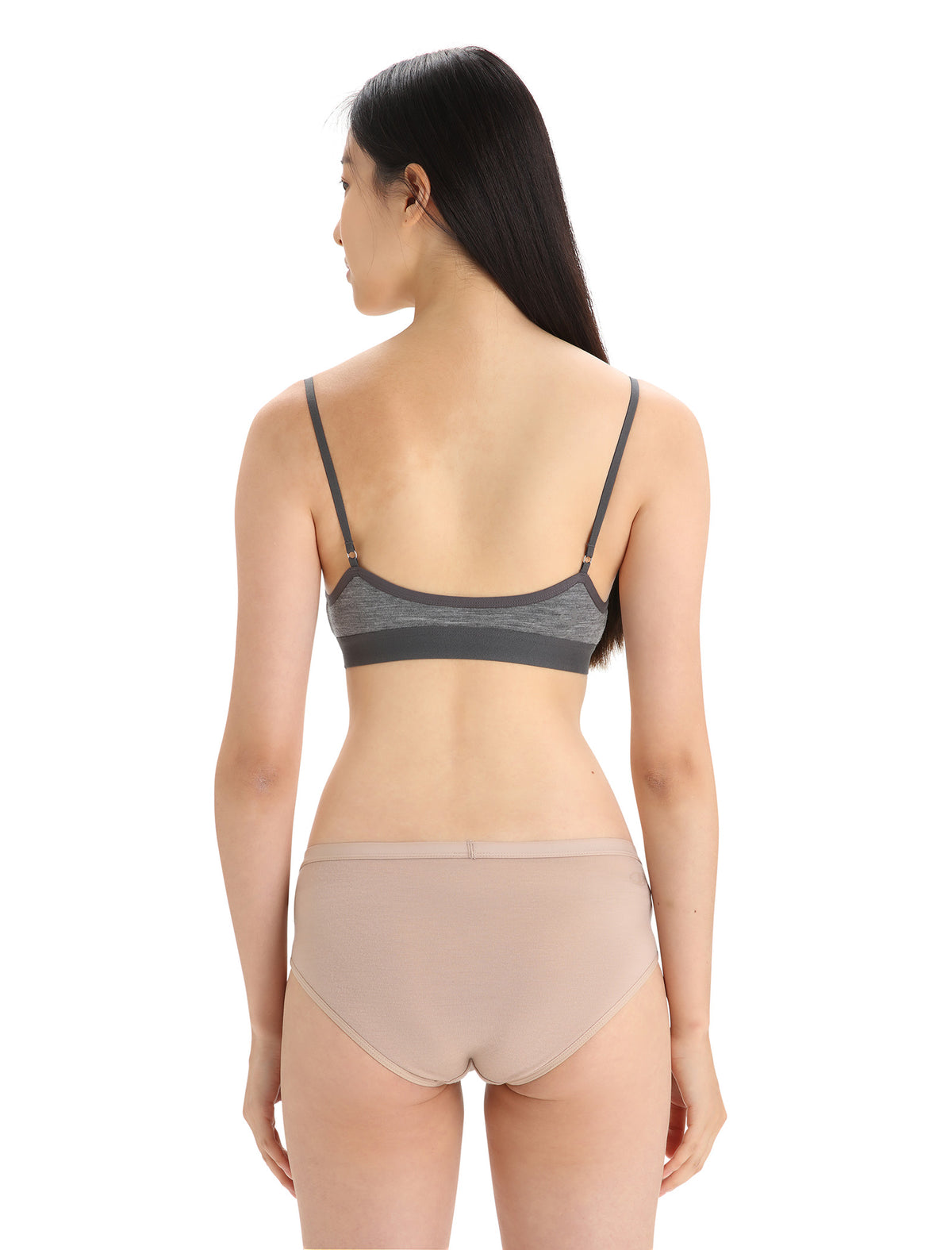 Women's Merino 150 Siren Bra Twister Heather/Sea Blue - 2