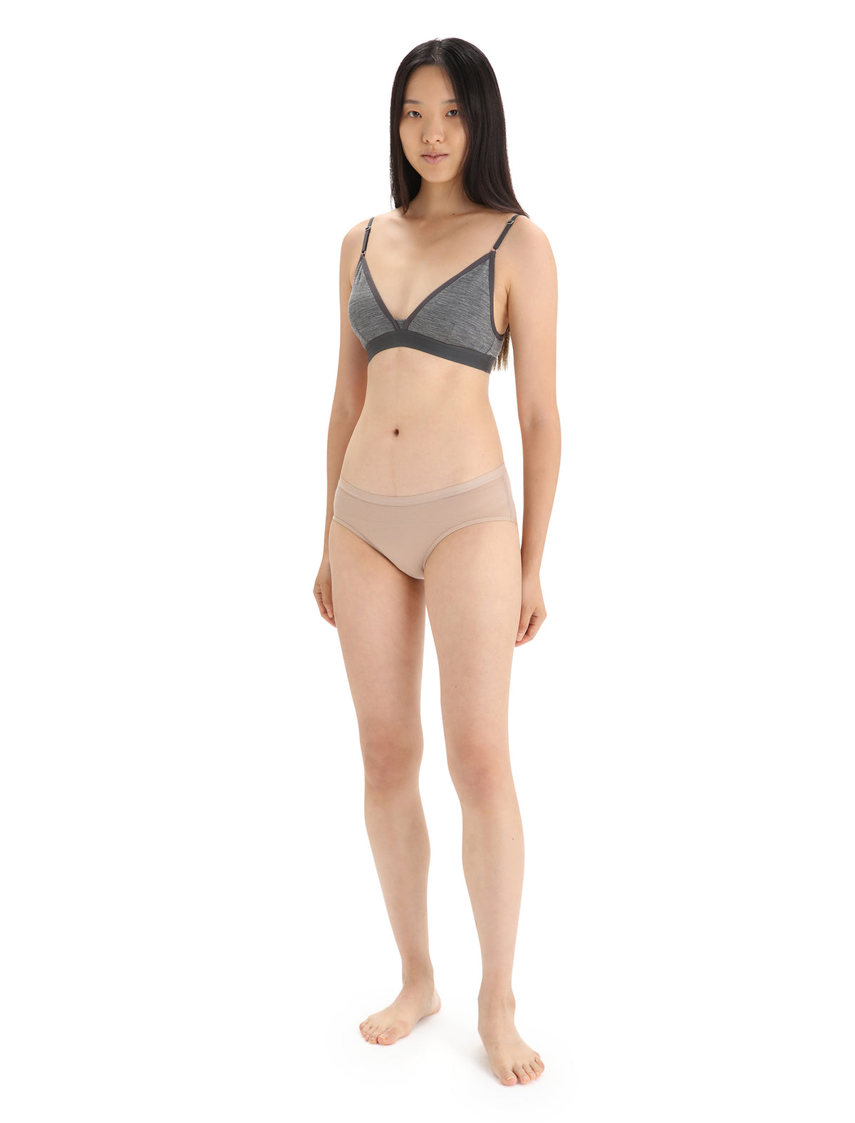 Women's Merino 150 Siren Bra Twister Heather/Sea Blue - 3