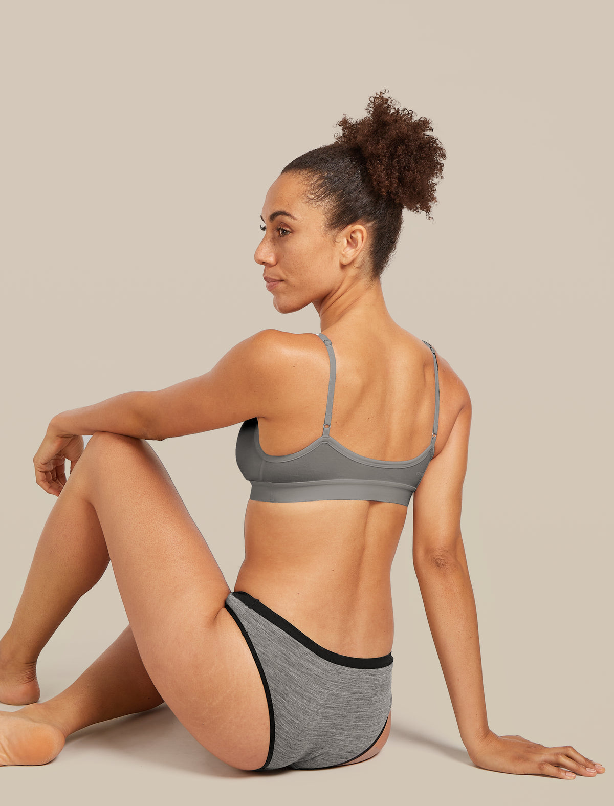 Women's Merino 150 Siren Bra Gritstone Heather - 5