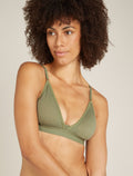 Women's Merino 150 Siren Bra Oil/Black/Silver - 1