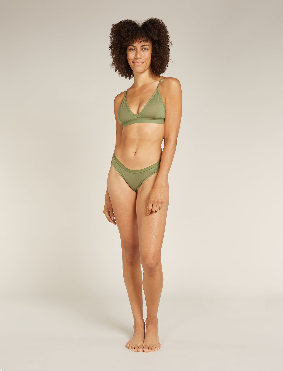 Women's Merino 150 Siren Bra Oil/Black/Silver - 3