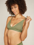 Women's Merino 150 Siren Bra Oil/Black/Silver - 6