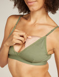 Women's Merino 150 Siren Bra Oil/Black/Silver - 7