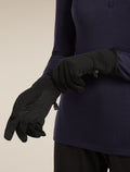 icebreaker Unisex Merino 260 Quantum Gloves Black MEN$WOMEN - 7