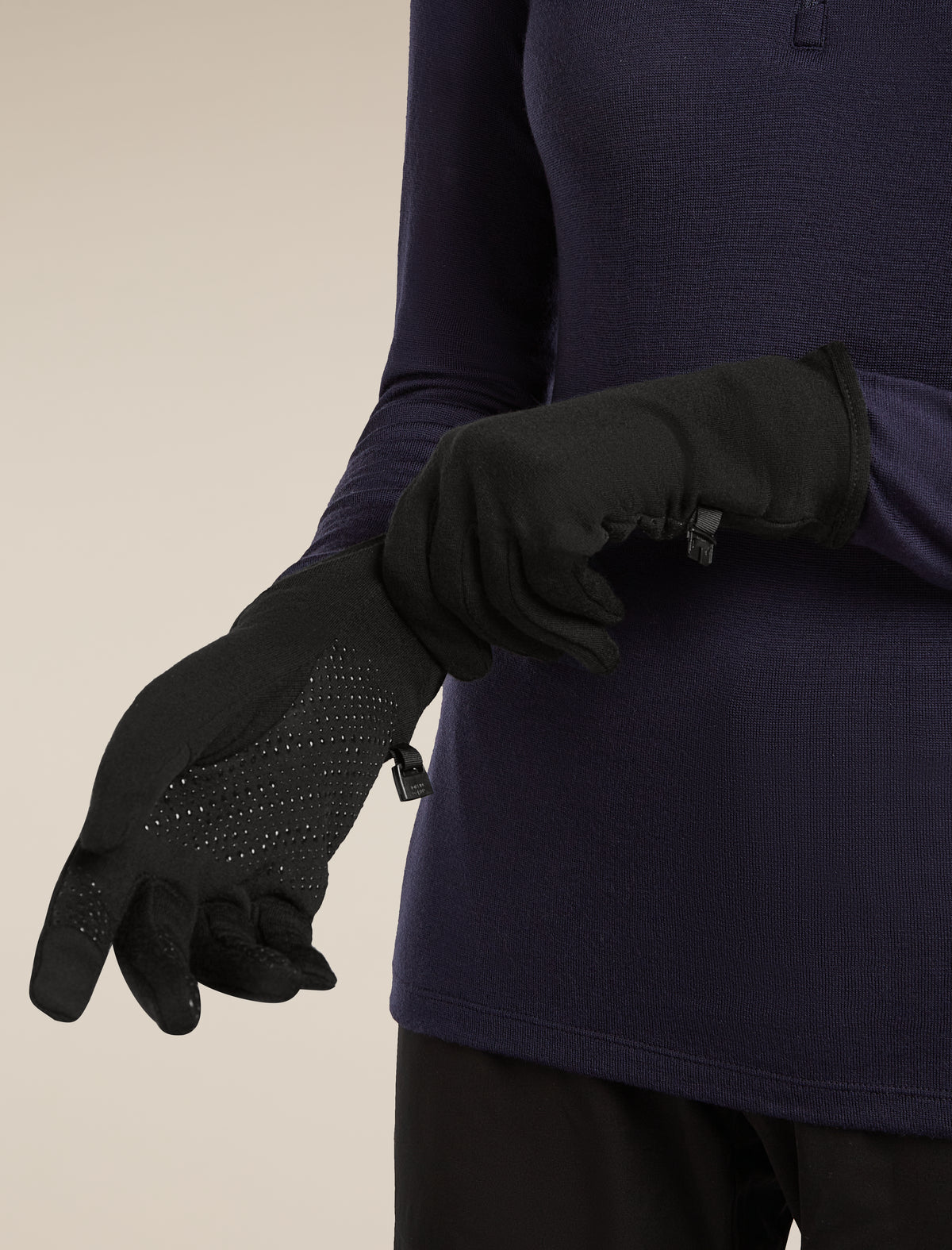 icebreaker Unisex Merino 260 Quantum Gloves Black MEN$WOMEN - 7