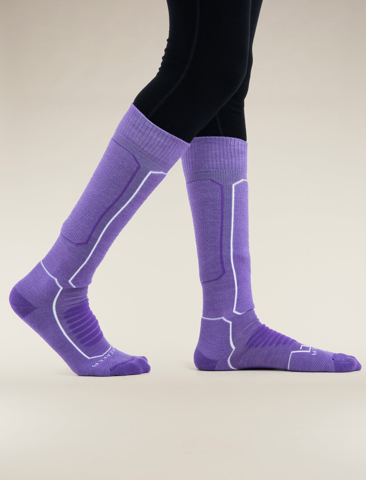 Women's Merino Ski+ Medium Over the Calf Socks Magic/Snow - 1