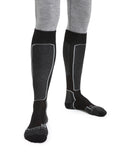 Men's Merino Ski+ Light Over the Calf Socks Black - 1