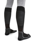 Men's Merino Ski+ Light Over the Calf Socks Black - 2