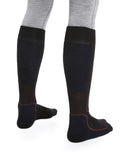Men's Merino Ski+ Medium Over the Calf Socks Black/Royal Navy - 2