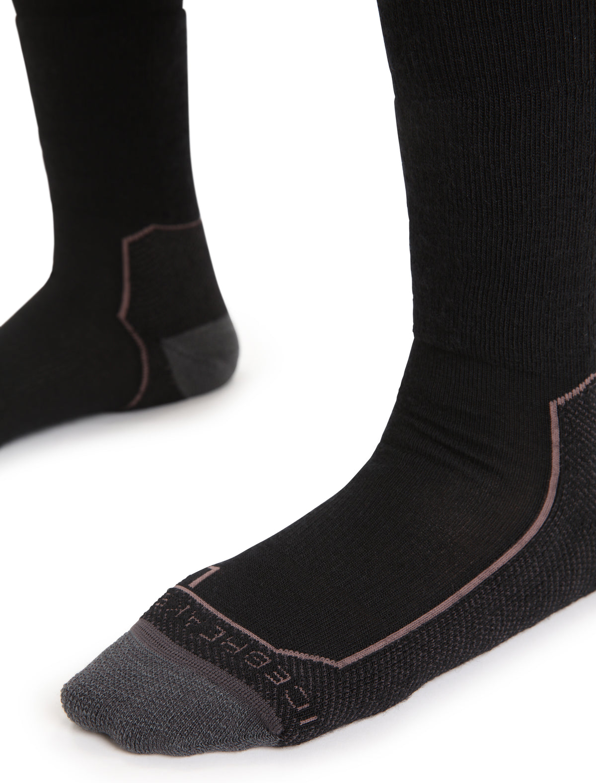 Women's Merino Hike+ Medium Crew Socks Black/Monsoon - 3