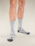 Men's Merino Hike+ Medium Crew Socks Blizzard Heather - 1