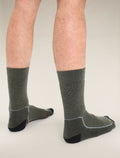 Men's Merino Hike+ Medium Crew Socks Loden/Black - 2