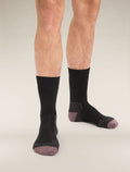 Men's Merino Hike+ Medium Crew Socks Black/Mink - 1