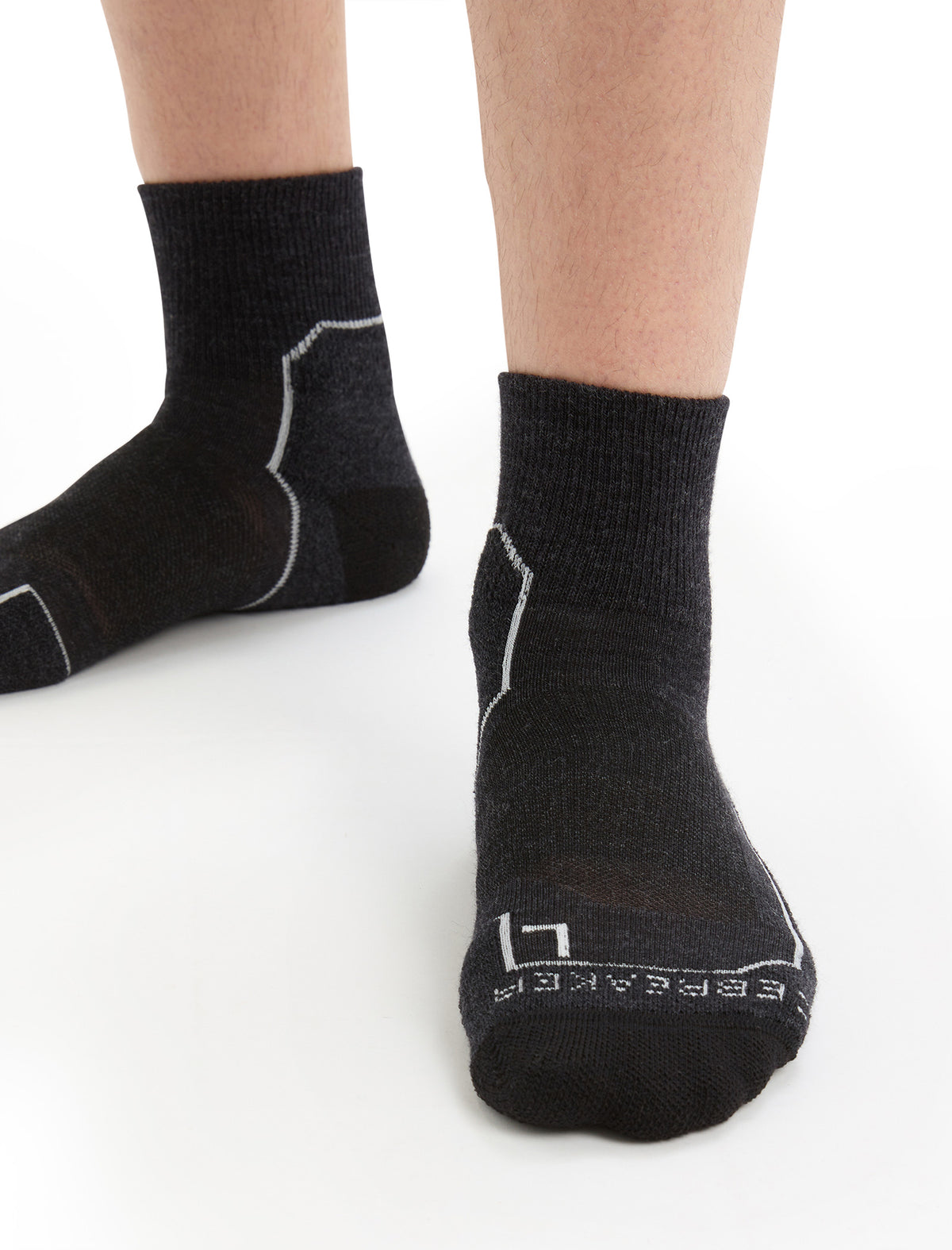 Men's Merino Hike+ Light Mini Socks Metro Heather - 3