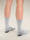Men's Merino Hike+ Heavy Crew Socks Blizzard Heather/Snow - 2