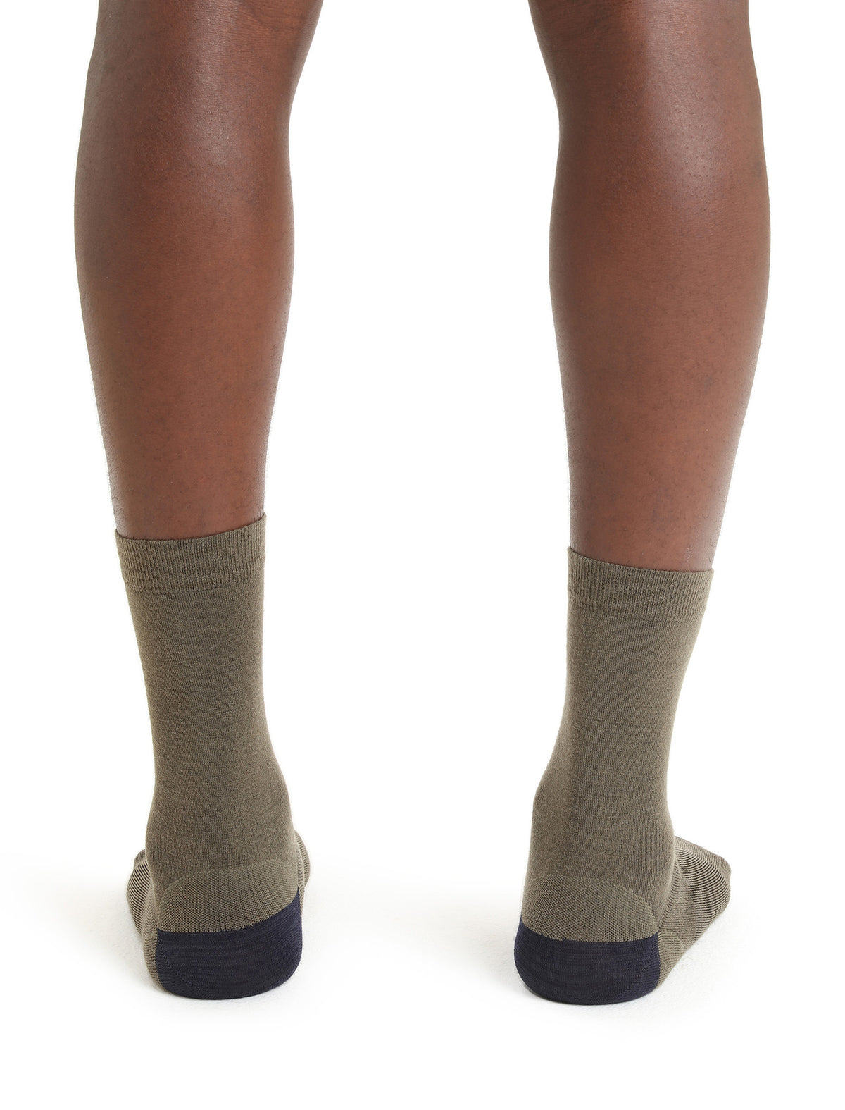 Men's Merino Lifestyle Fine Gauge Crew Socks Loden/Midnight Navy - 2
