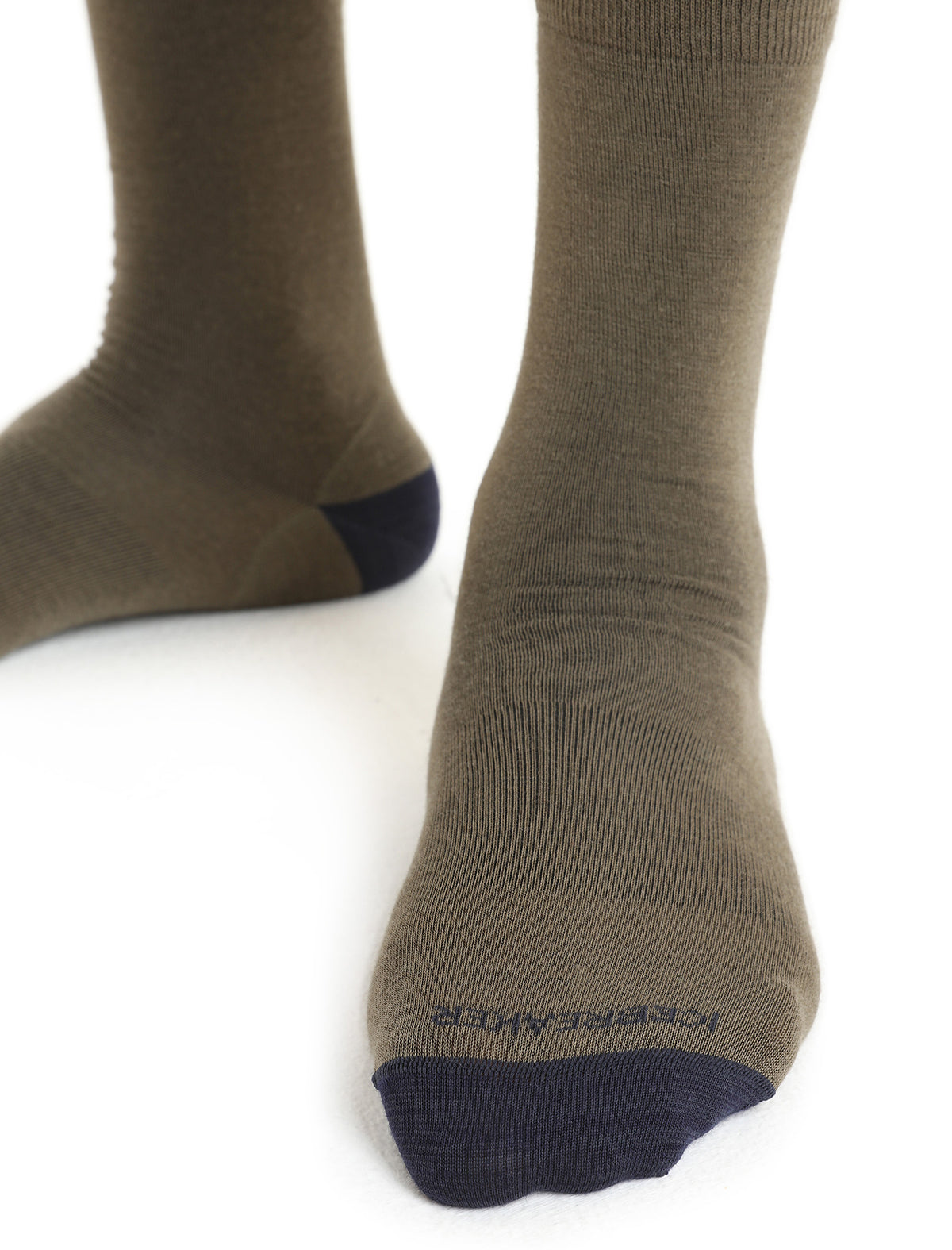 Men's Merino Lifestyle Fine Gauge Crew Socks Loden/Midnight Navy - 3