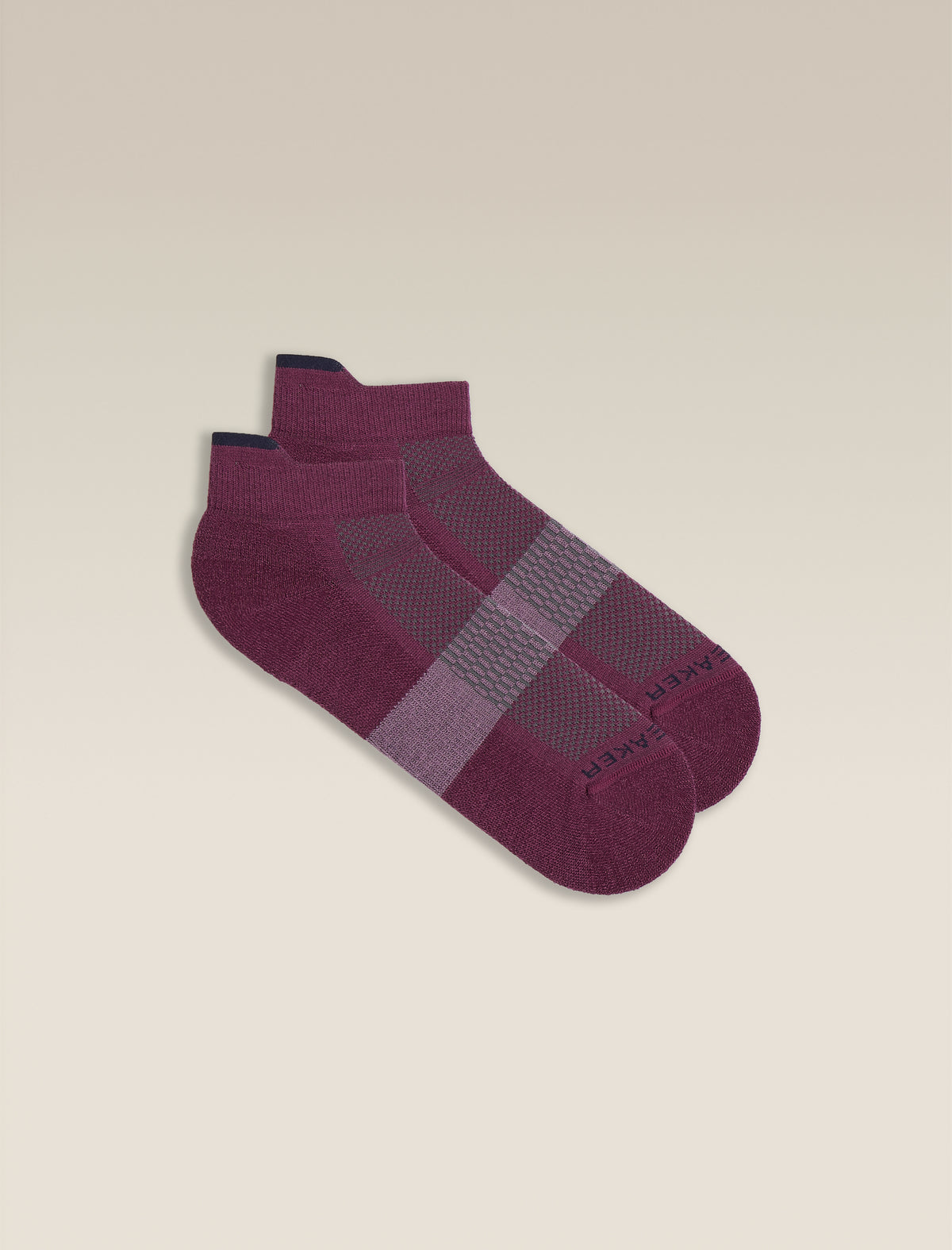 Women's Merino Multisport Light Micro Socks Dark Berry/Midnight Navy/Grey Plum - 1