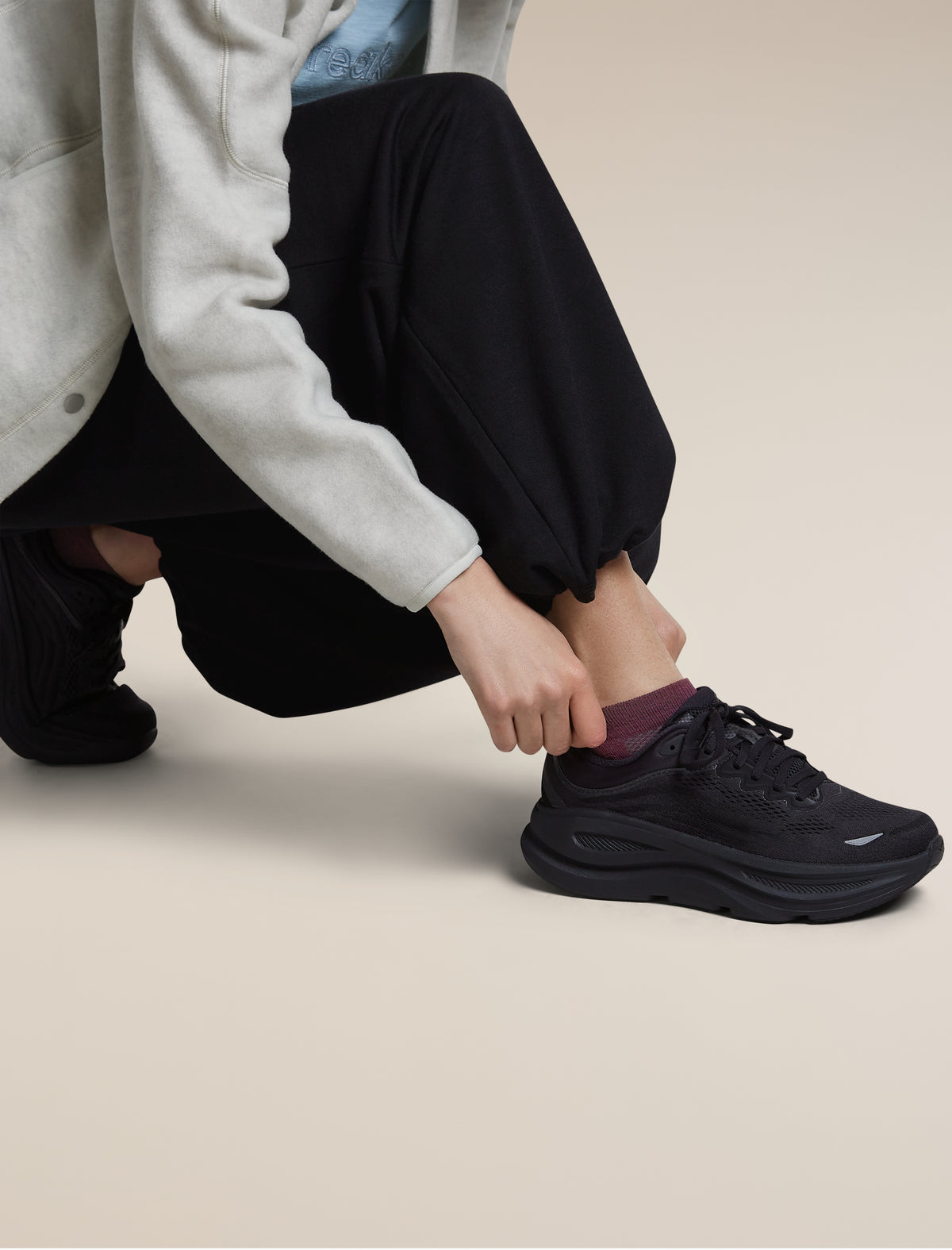 Women's Merino Multisport Light Micro Socks Dark Berry/Midnight Navy/Grey Plum - 4