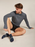 Men's Merino Multisport Light Micro Socks Abyss/mint - 2