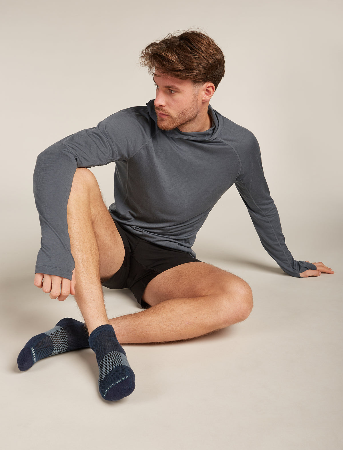 Men's Merino Multisport Light Micro Socks Abyss/mint - 2