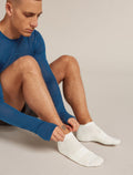 Men's Merino Multisport Light Micro Socks Ecru heather/snow - 2