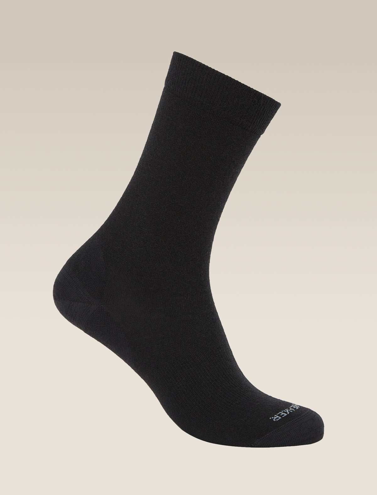 Women's Merino Lifestyle Fine Gauge Crew Socks Black - 5