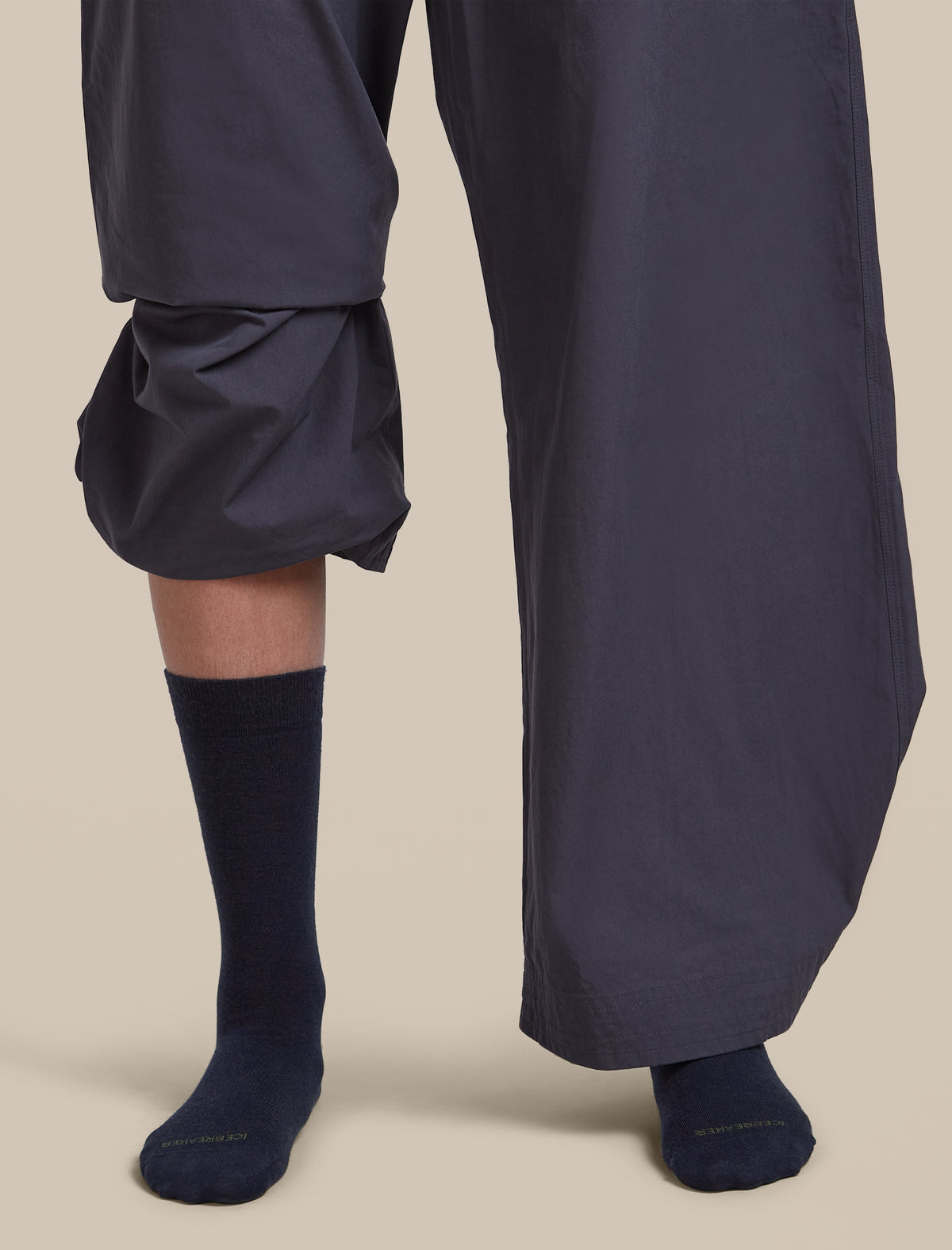 Women's Merino Lifestyle Fine Gauge Crew Socks Midnight Navy/Dark Loden - 2