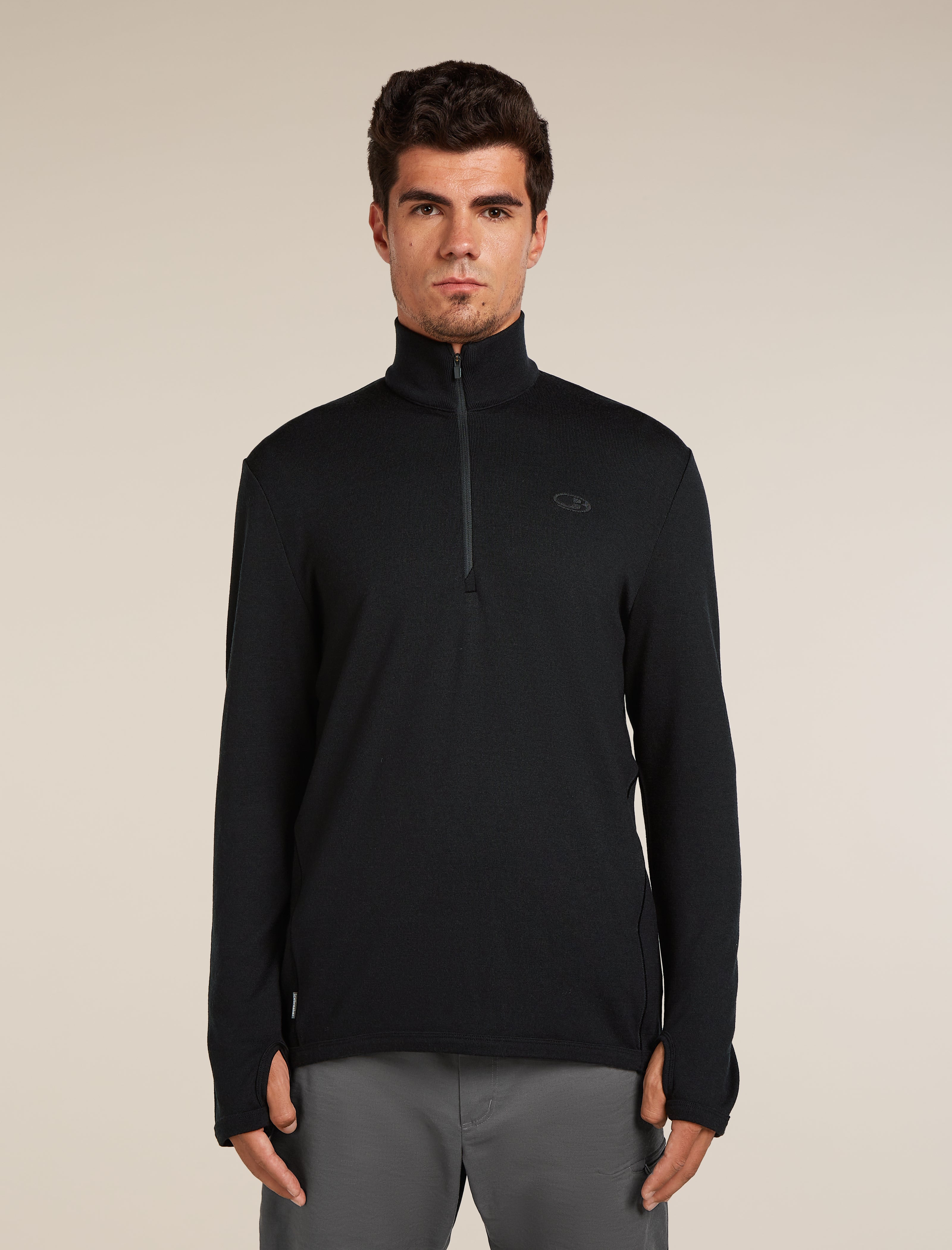 Men's Merino Original Long Sleeve Half Zip Top| icebreaker